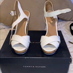 Tommy Hilfiger Women's White Sandals